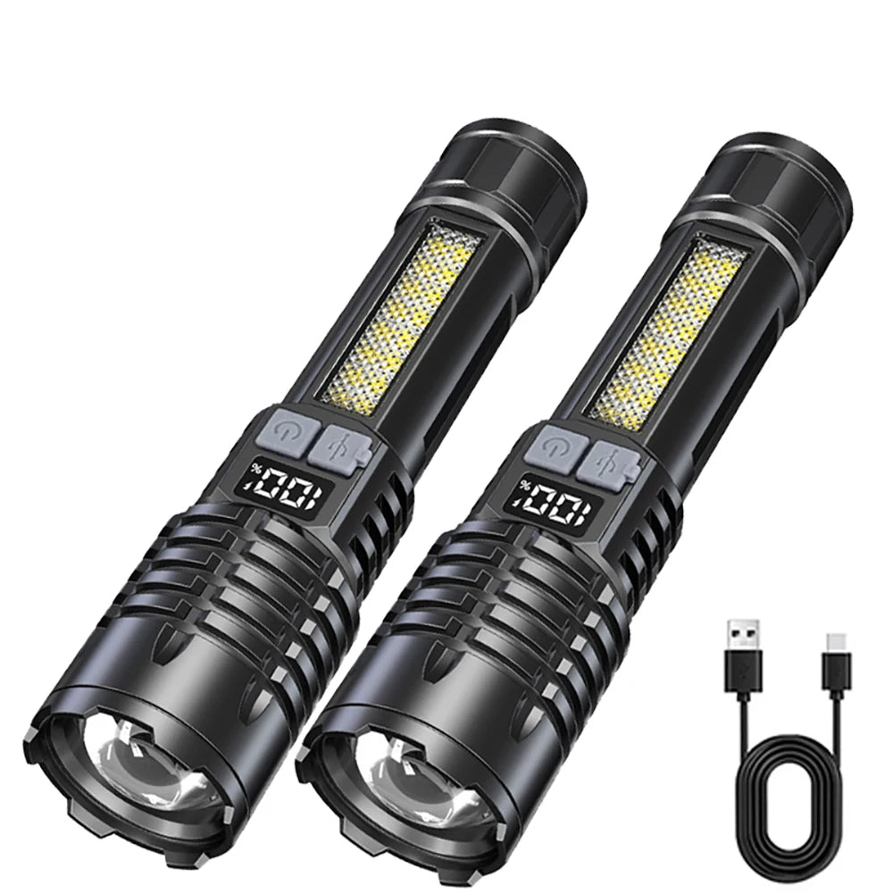 Powerful USB Rechargeable COB Flashlight from CORVO
