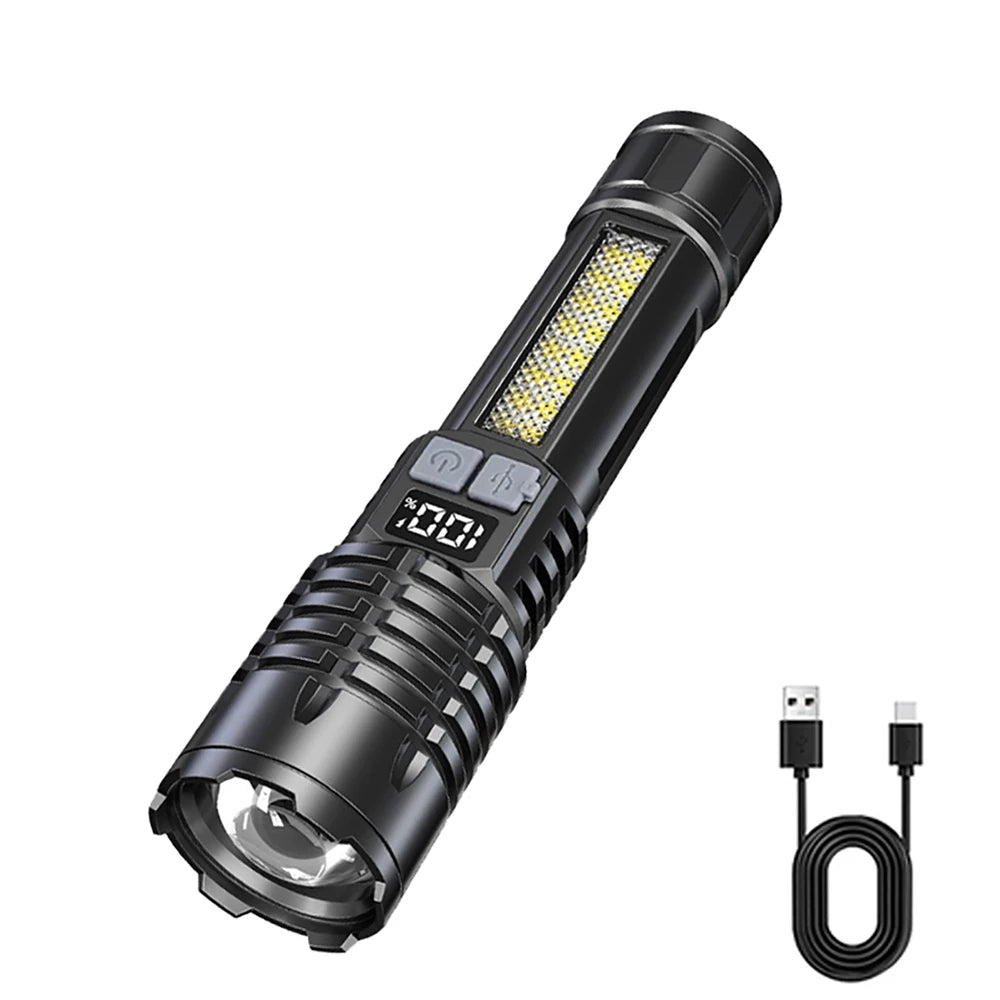 Powerful USB Rechargeable COB Flashlight from CORVO