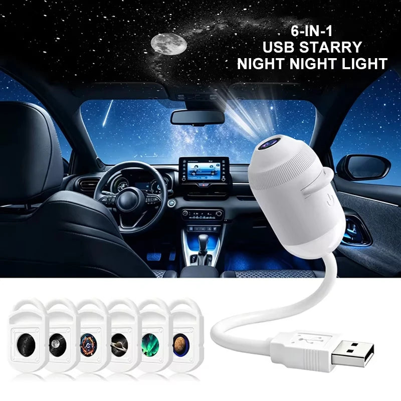 USB Starry 5D Holographic Night Light 360° by CORVO