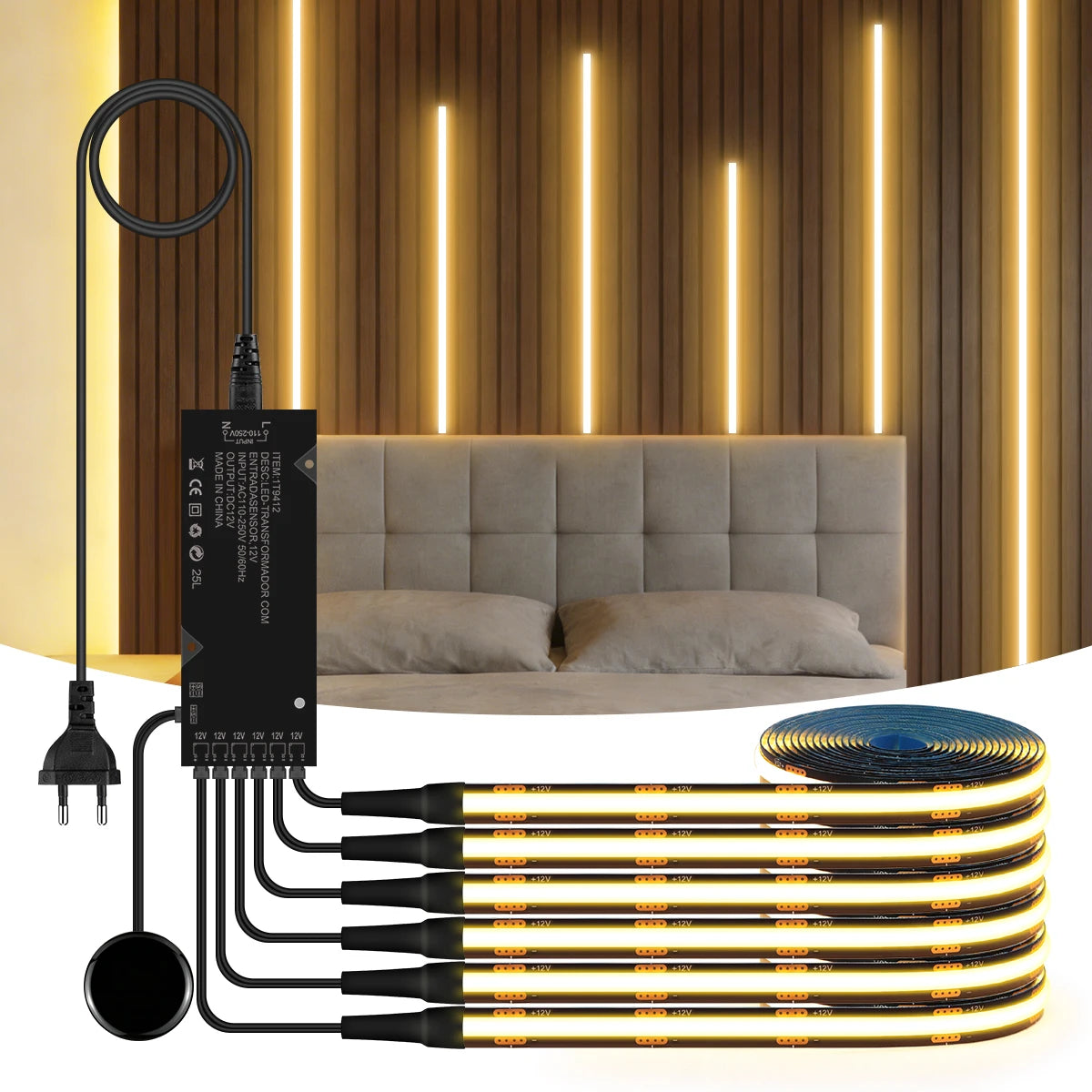 Smart COB LED Touch Strip Light from CORVO