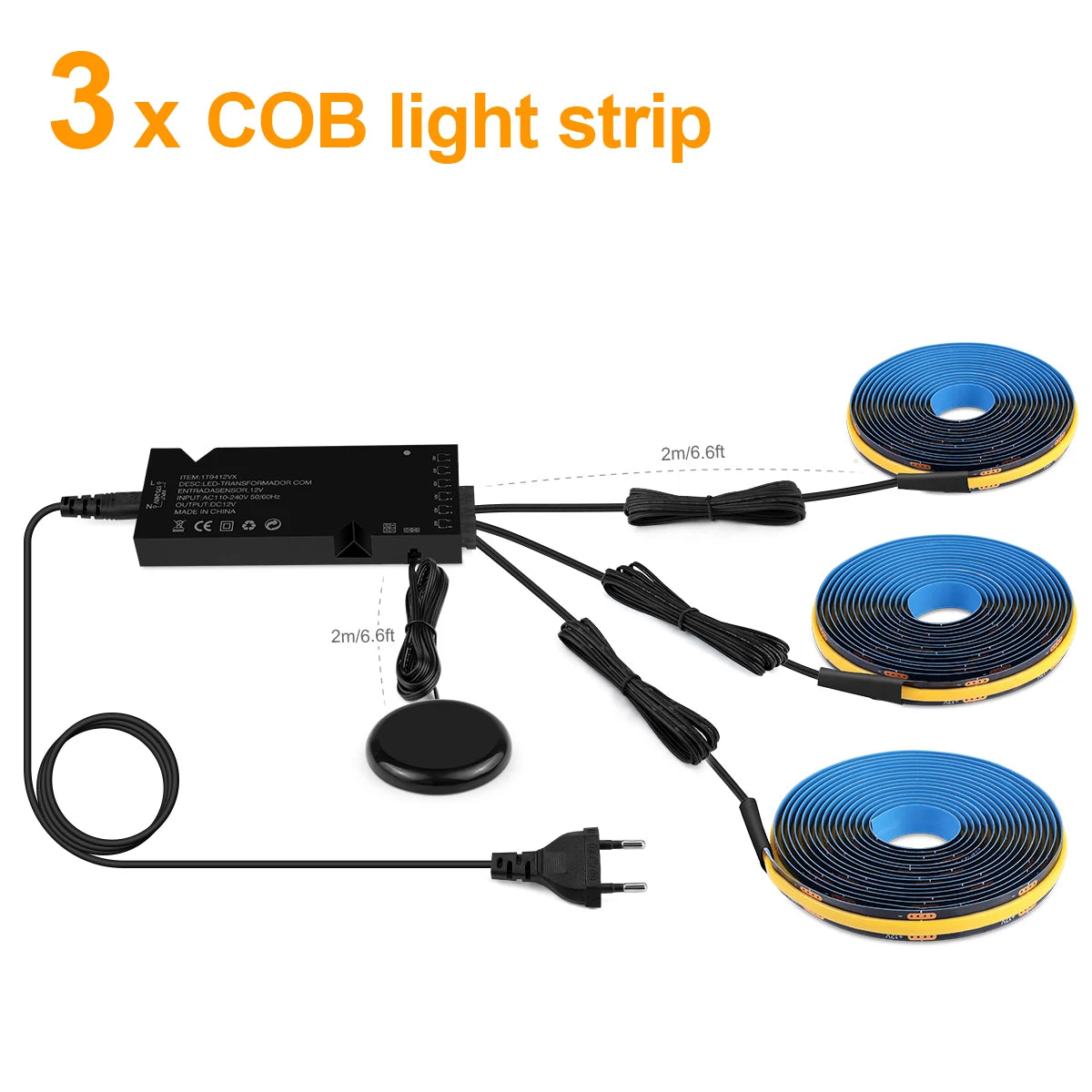 Smart COB LED Touch Strip Light from CORVO
