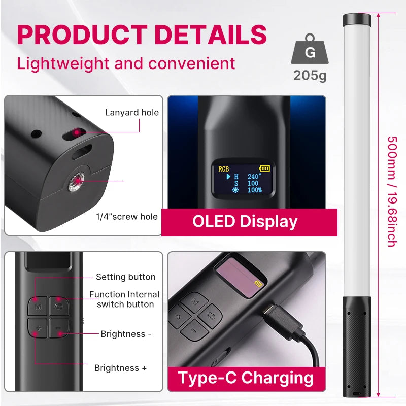 VL119 RGB LED Light Wand from CORVO