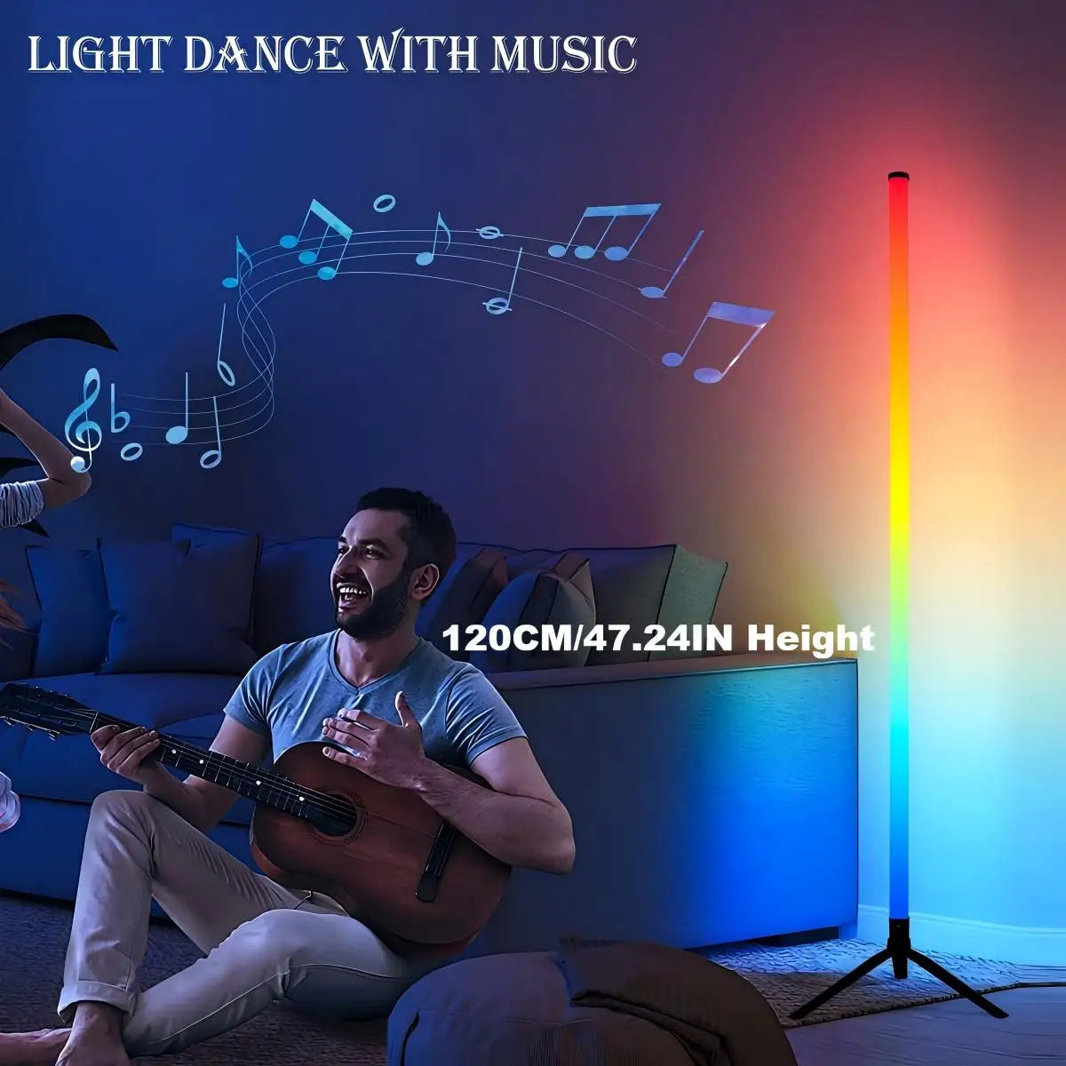 Smart RGB Corner Floor Lamp From CORVO
