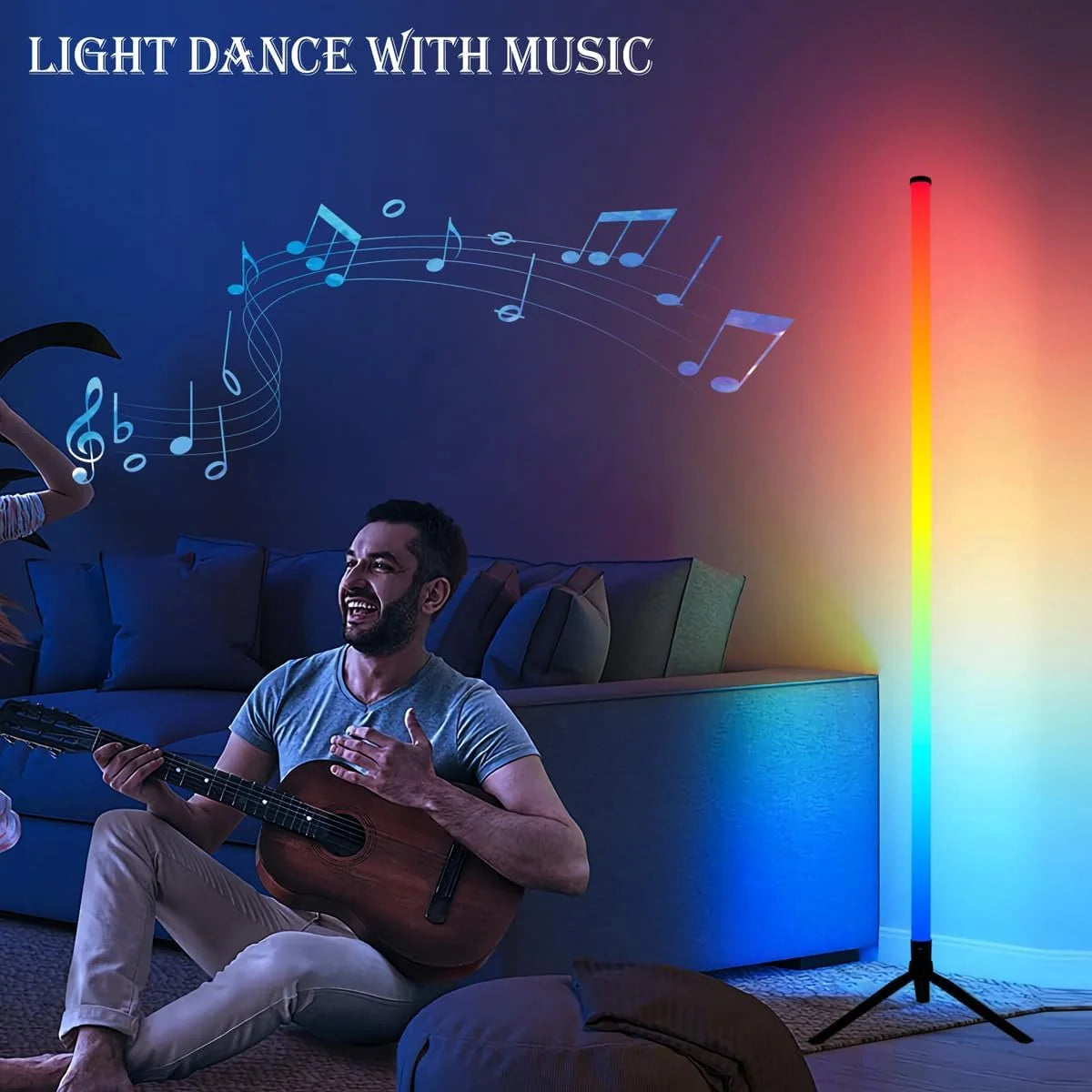 Smart RGB Corner Floor Lamp From CORVO