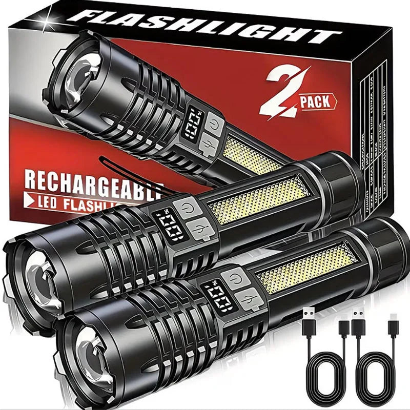 Powerful USB Rechargeable COB Flashlight from CORVO