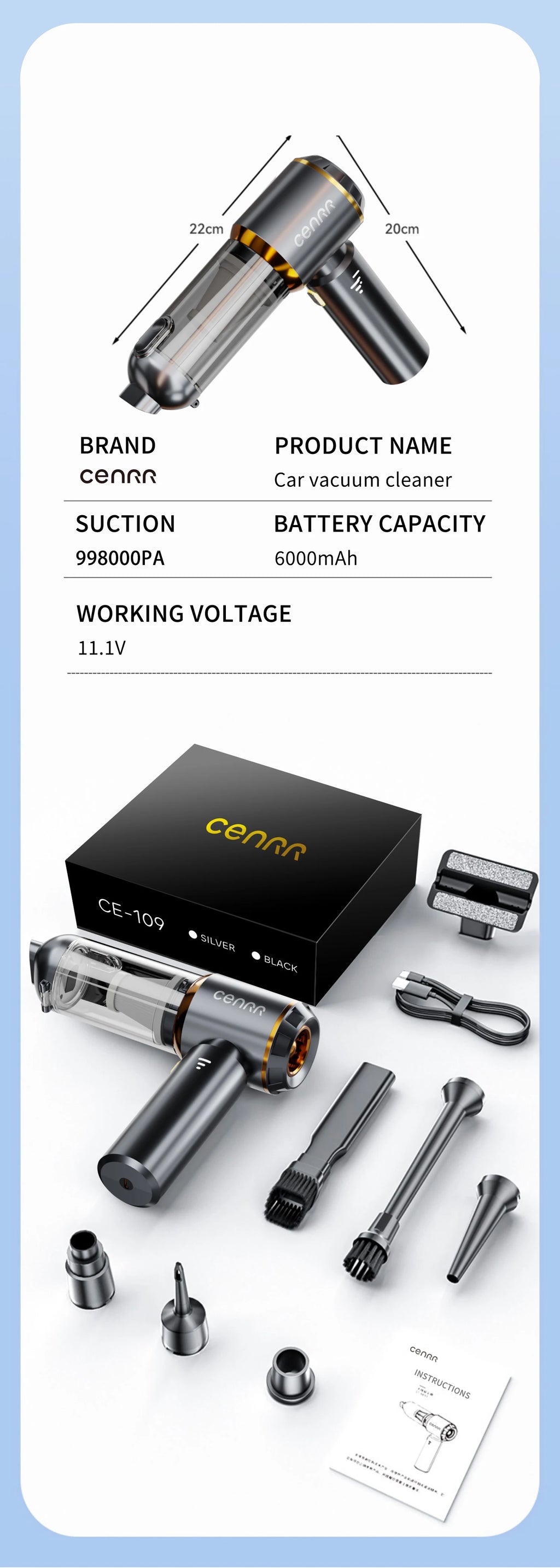 Mini portable Vacuum & Blower from CORVO