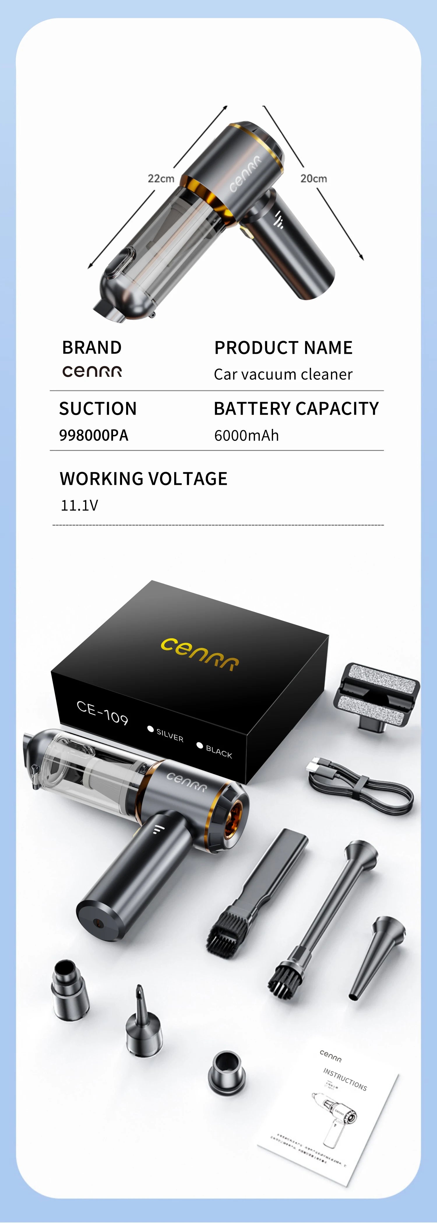 Mini portable Vacuum & Blower from CORVO