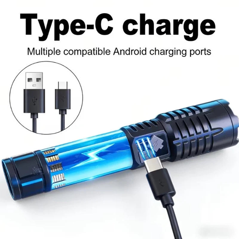 Powerful USB Rechargeable COB Flashlight from CORVO