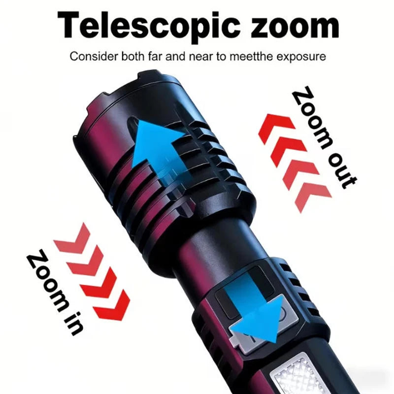 Powerful USB Rechargeable COB Flashlight from CORVO
