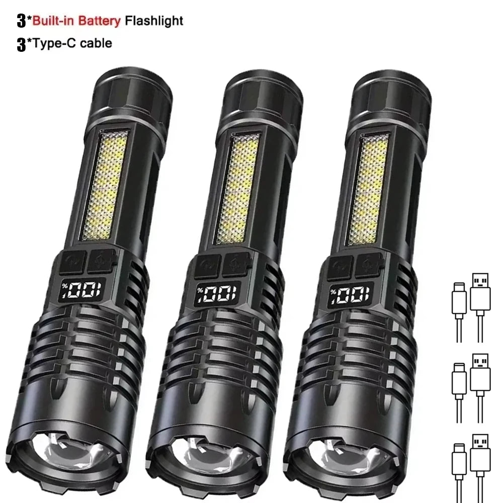 High Power LED Flashlight Powerful TYPE-C Rechargeable from CORVO