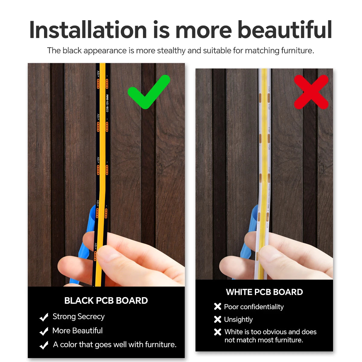Smart COB LED Touch Strip Light from CORVO
