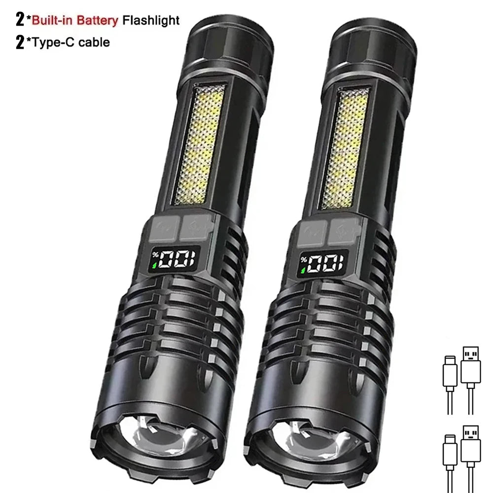 High Power LED Flashlight Powerful TYPE-C Rechargeable from CORVO