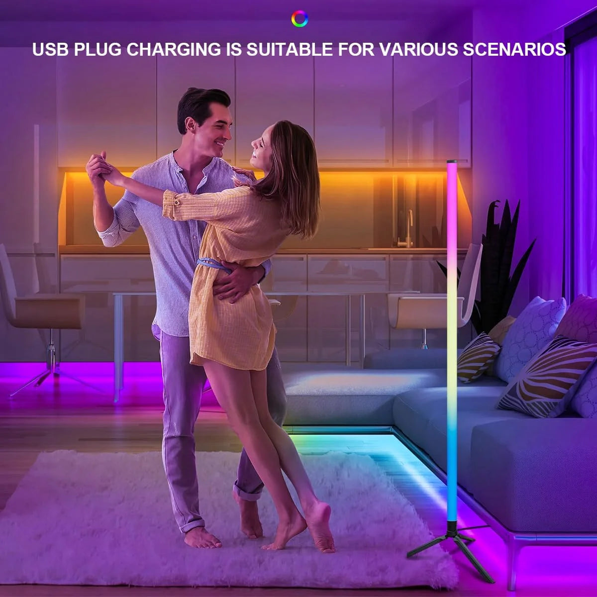 Smart RGB Corner Floor Lamp From CORVO